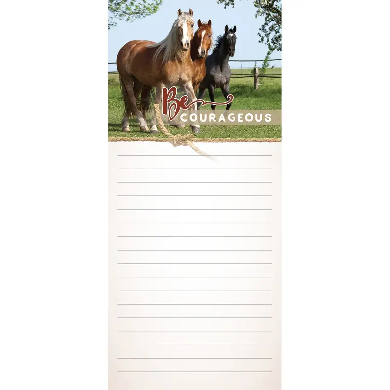 'Be Courageous' Magnetic Notepad – Inspirational Desk Accessory (5070) 1