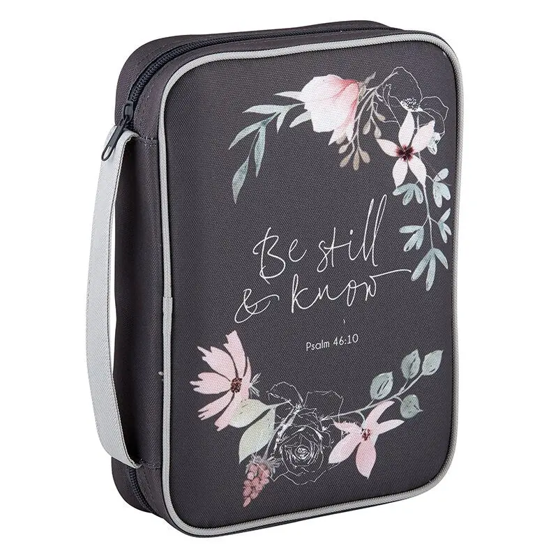 'Be Still & Know' Bible Cover – Peaceful, Meditative Faith-Based Style 1