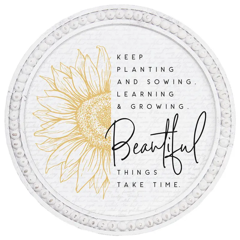 'Beautiful Things' Hand-Painted Wall Sign – Rustic Wooden Accent For Home Or Office (Bao1017) 1