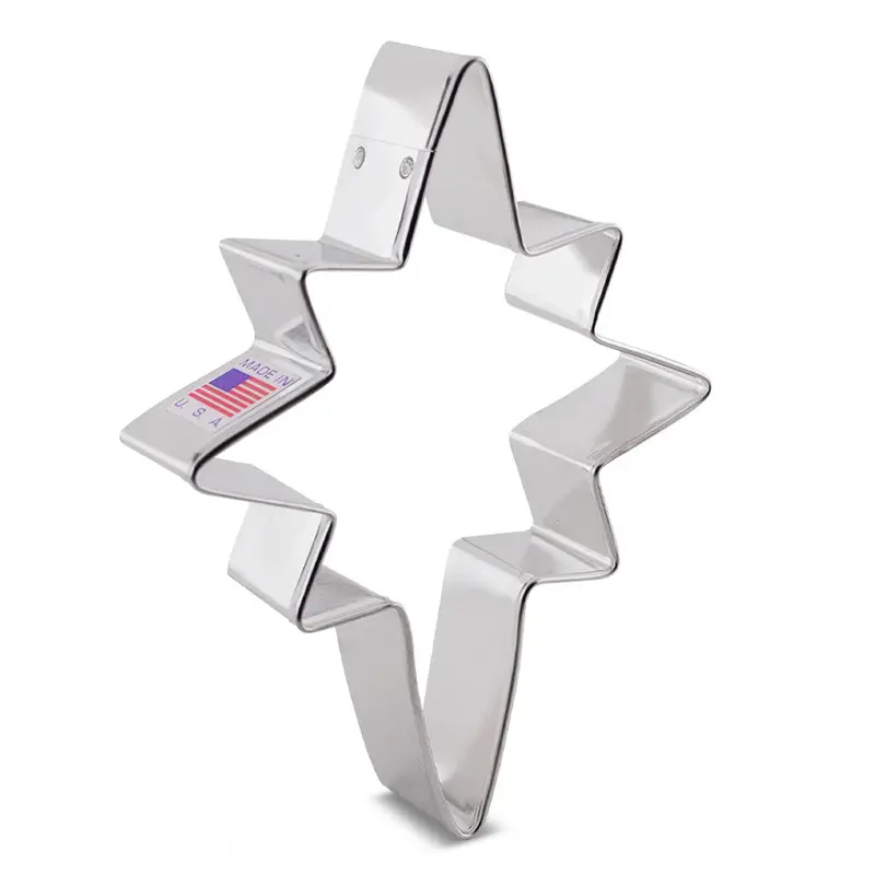 Bethlehem Star Holiday Cookie Cutter – Detailed Religious-Themed Baking Cutout (8023A) 1