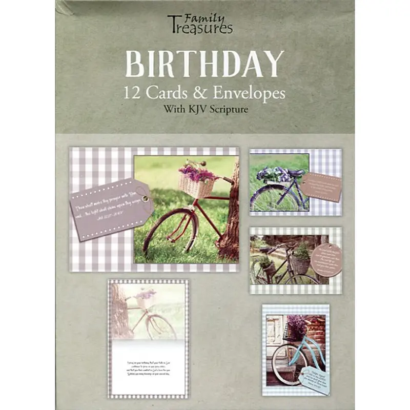 Bikes Birthday Greeting Cards – Premium Boxed Set (Ft22577) 1