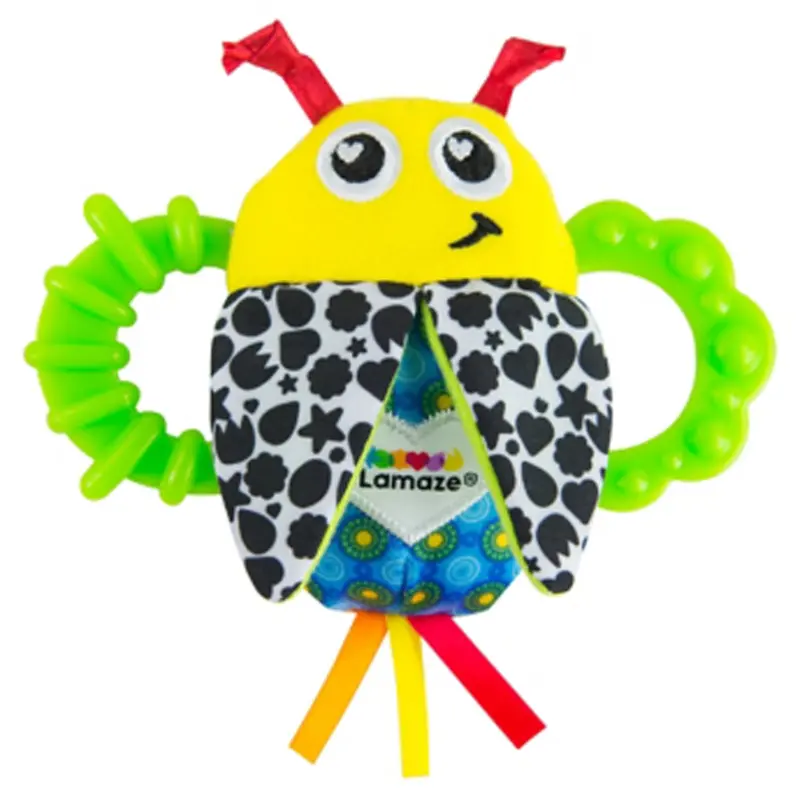 Bitty Bite Bug-Shaped Infant Rattle Toy (Model L27078Bt) 1