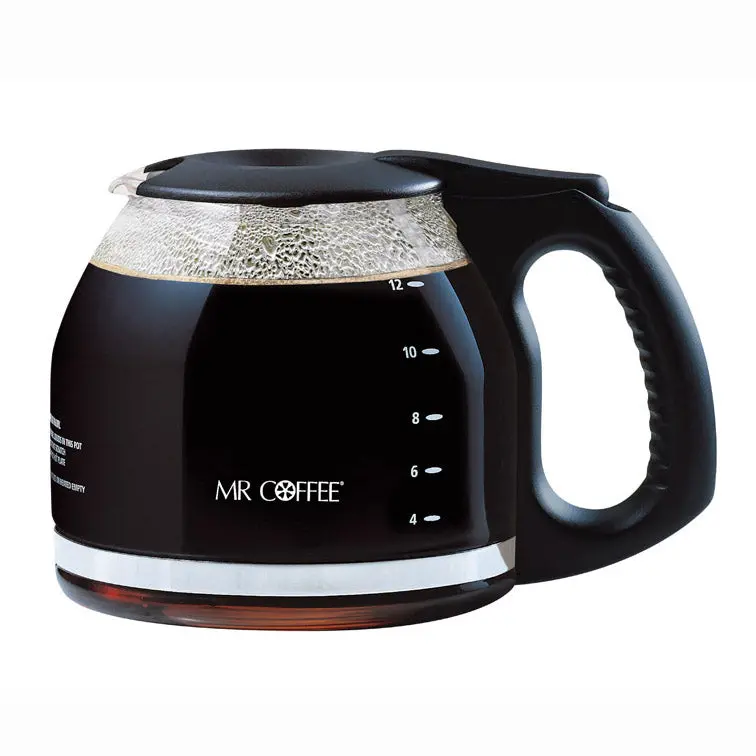 Black 12-Cup Replacement Carafe For Coffee Makers – Compatible With Pld Series 1