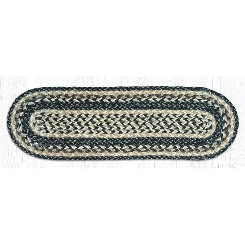 Black-And-Tan Stair Tread Rug – Non-Slip Step Protector 1