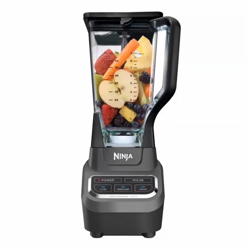 Black High-Performance Blender With Multiple Speed Settings 1