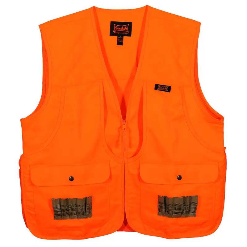 Blaze Orange Upland Hunting Vest – Front-Loading Game Carrier 1