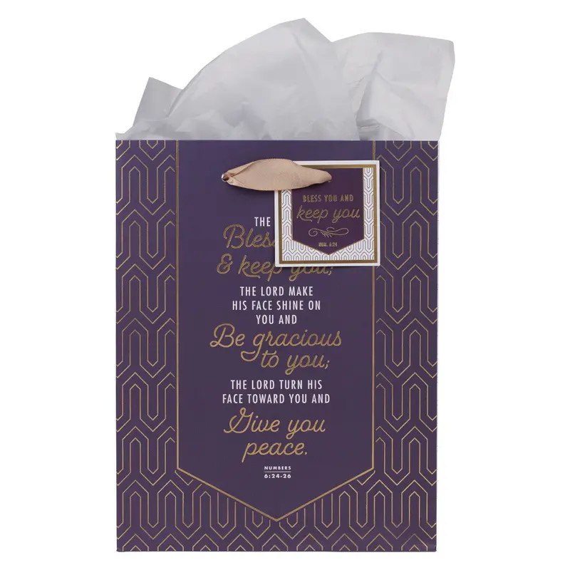 'Bless You And Keep You' Inspirational Gift Bag With Elegant Design 1