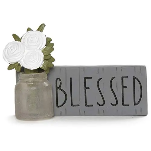 Blessed Wooden Block Plaque – Inspirational Home Decor 1