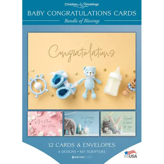 Blessings For Baby Celebration Card Set – Boxed Greeting Cards (Wpg3434) 1