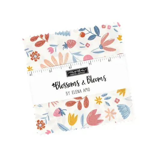 Blossoms And Blooms Pre-Cut Cotton Fabric Bundle – 2.5" Strips (39050) 1