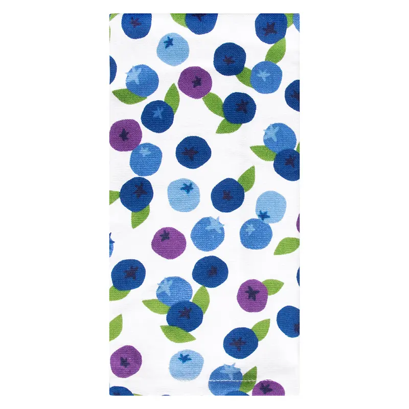 Blueberries Dual-Use Kitchen Towel – Fiber-Reactive Printed (18136) 1