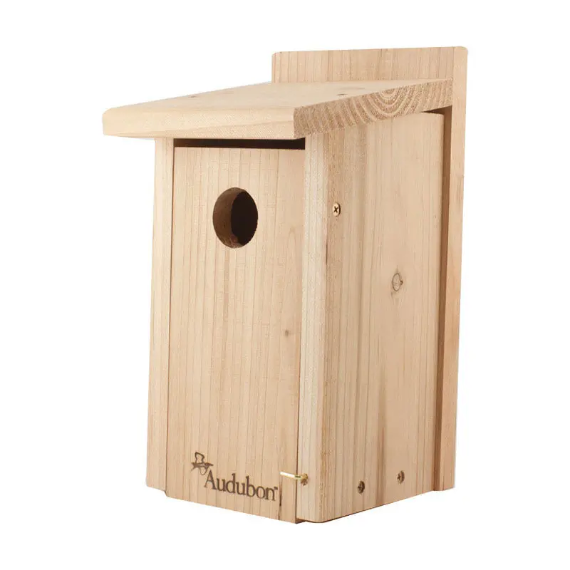 Bluebird-Specific Cedar Birdhouse – Natural Wood Nesting Shelter (Nabb4N) 1