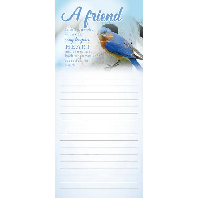 Bluebird-Themed Magnetic Notepad – Nature-Inspired Organizer (3630) 1