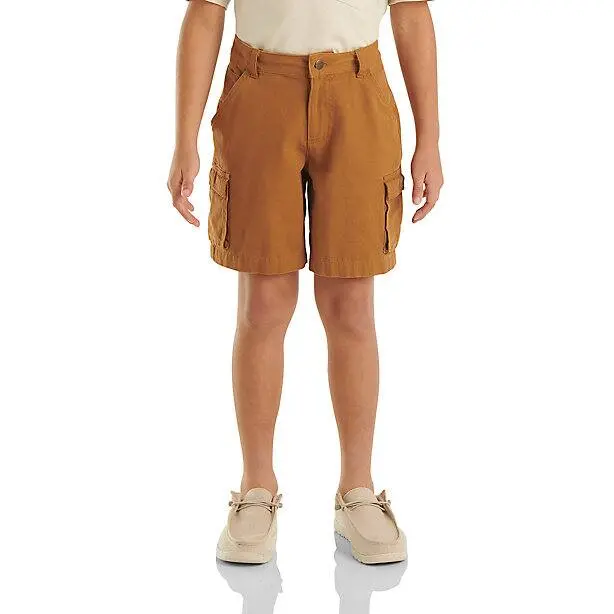 Boys' Canvas Cargo Work Shorts – Reinforced Pockets & Durable Summer Utility Wear (Style Ch8320) 1