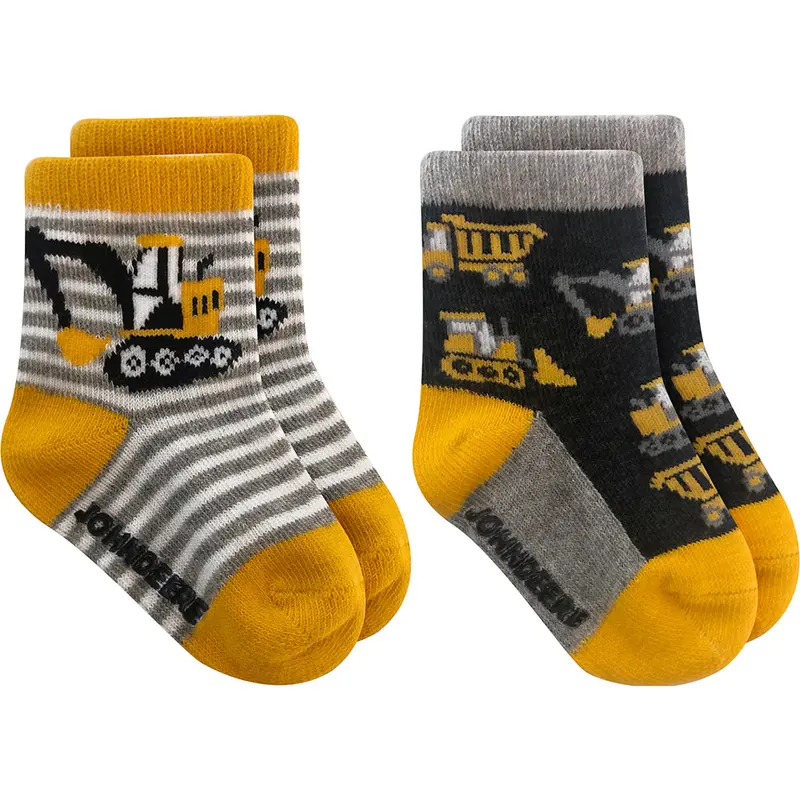 Boys’ Construction Crew Sock Set – 2-Pack (Jd-1039) 1