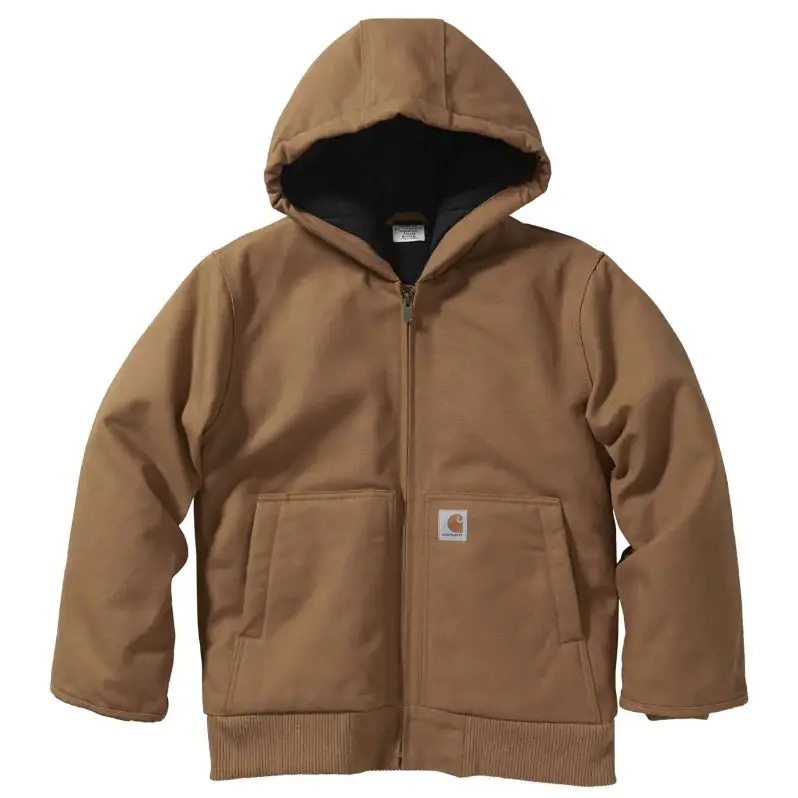 Boys’ Flannel-Lined Active Duck Hunting Jacket – Water-Resistant Cp8545 1