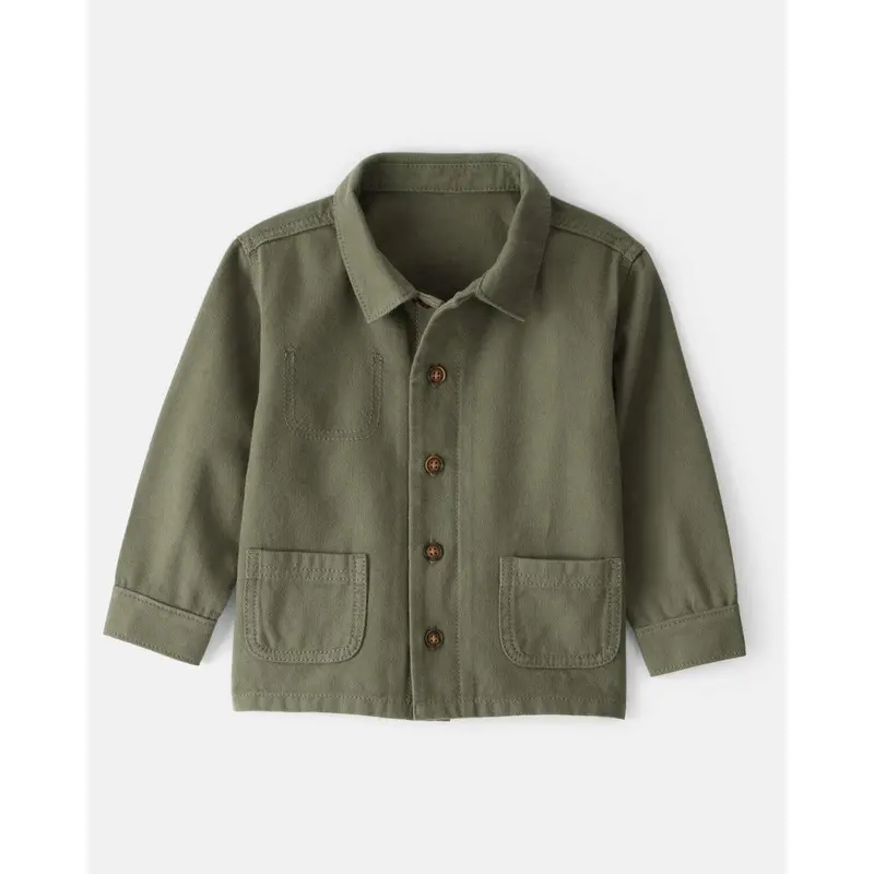 Boys' Herringbone Textured Long-Sleeve Fashion Jacket – Toddler Size 2T 1