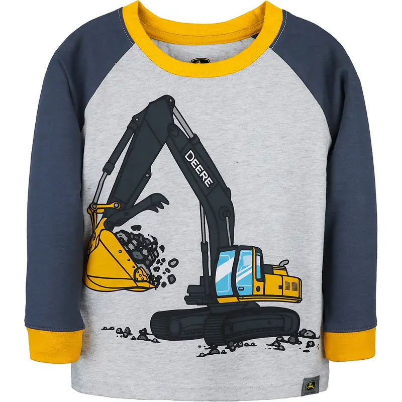 Boys’ Long-Sleeve Construction-Themed Graphic Tee (J4T353Ht) 1