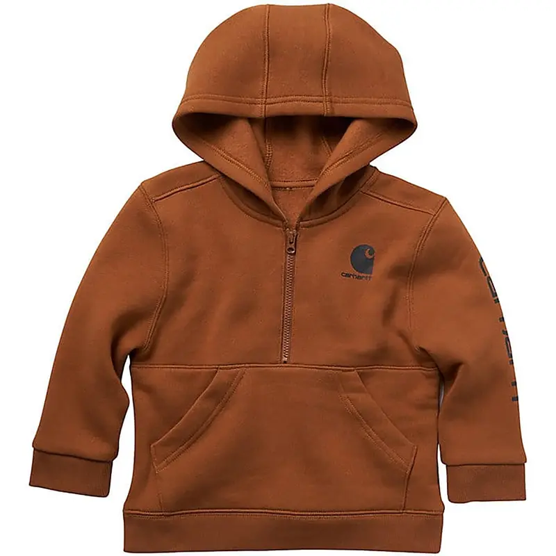 Boys’ Long-Sleeve Half-Zip Fleece Sweatshirt – Casual Layering Top Ca6273 1