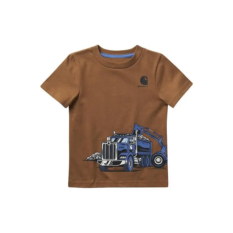 Boys' Short-Sleeve Dump Truck Graphic Tee For Everyday Play 1