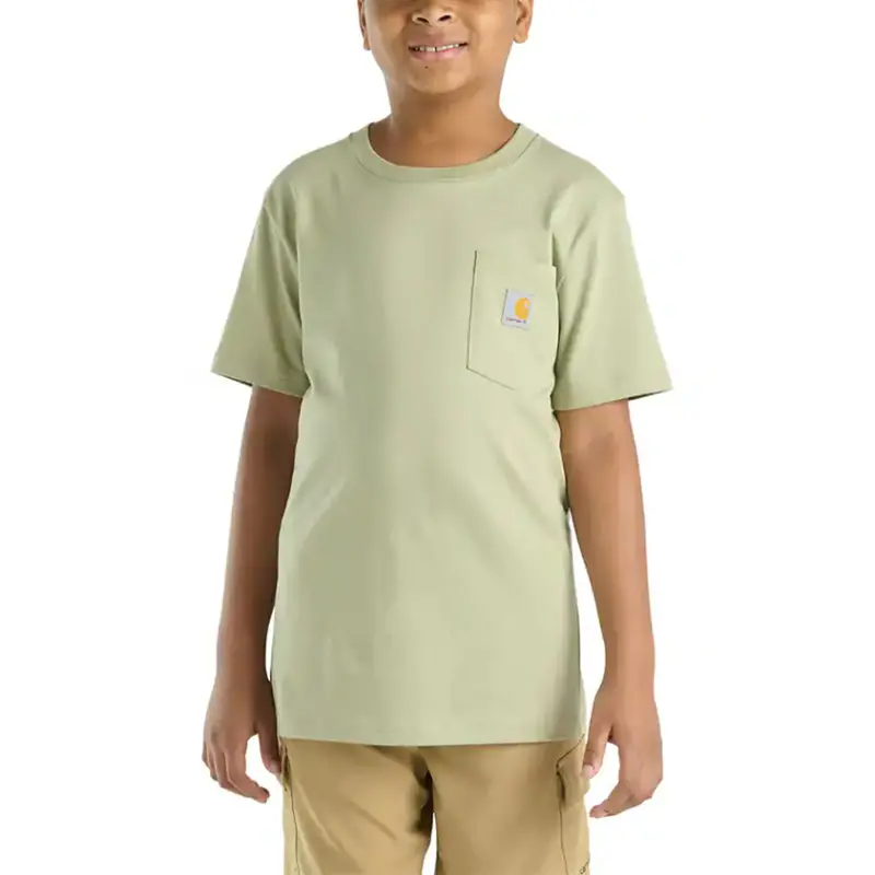 Boys’ Short-Sleeve Pocket T-Shirt – Cotton Blend (Ca6655) 1