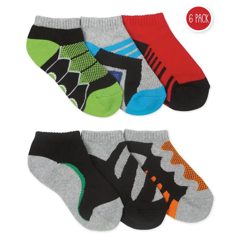Boys’ Technical Sport Low-Cut Socks – 6-Pair Value Pack (1165) 1
