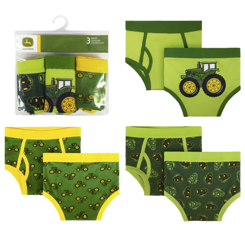 Boys’ Tractor Print Briefs – 3-Pack (J4U152G) 1