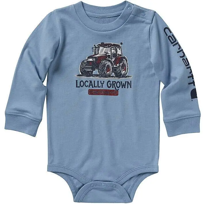 Boys’ Tractor-Print Long-Sleeve Bodysuit – Ca6309 1