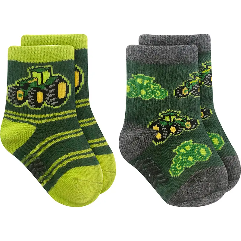 Boys’ Tractor-Themed Sock Bundle – 2-Pack (Jd-1039) 1