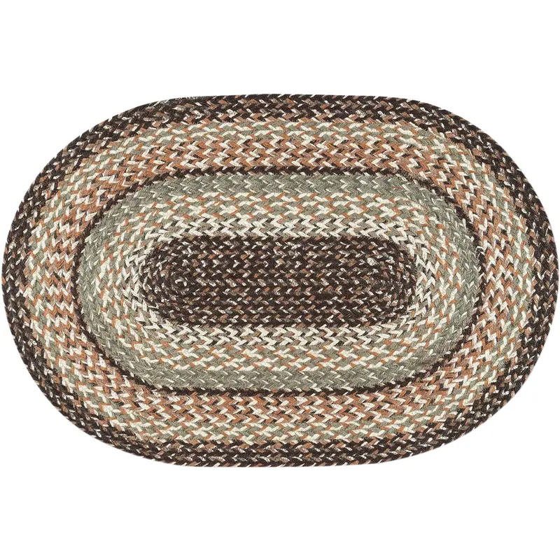 Braided Jute Area Rug – Sandstone & Sage Neutral Tone (C9-99) 1