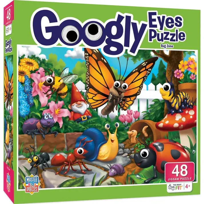 Bug Zone Googly Eyes Jigsaw Puzzle – 48-Piece Fun For Kids (12538) 1