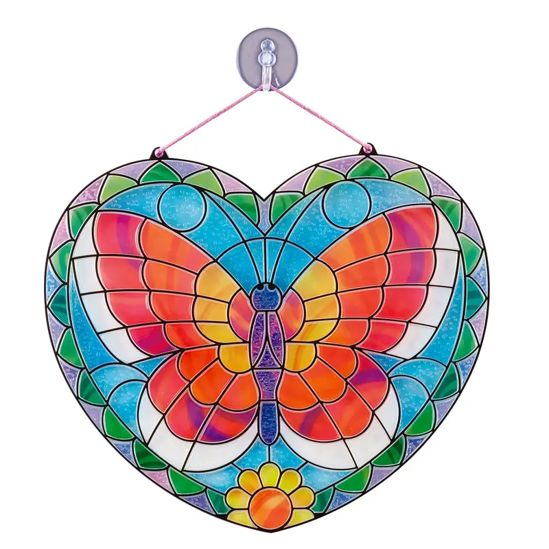 Butterfly-Themed Stained Glass Craft Kit – Diy Art Project For All Ages 1