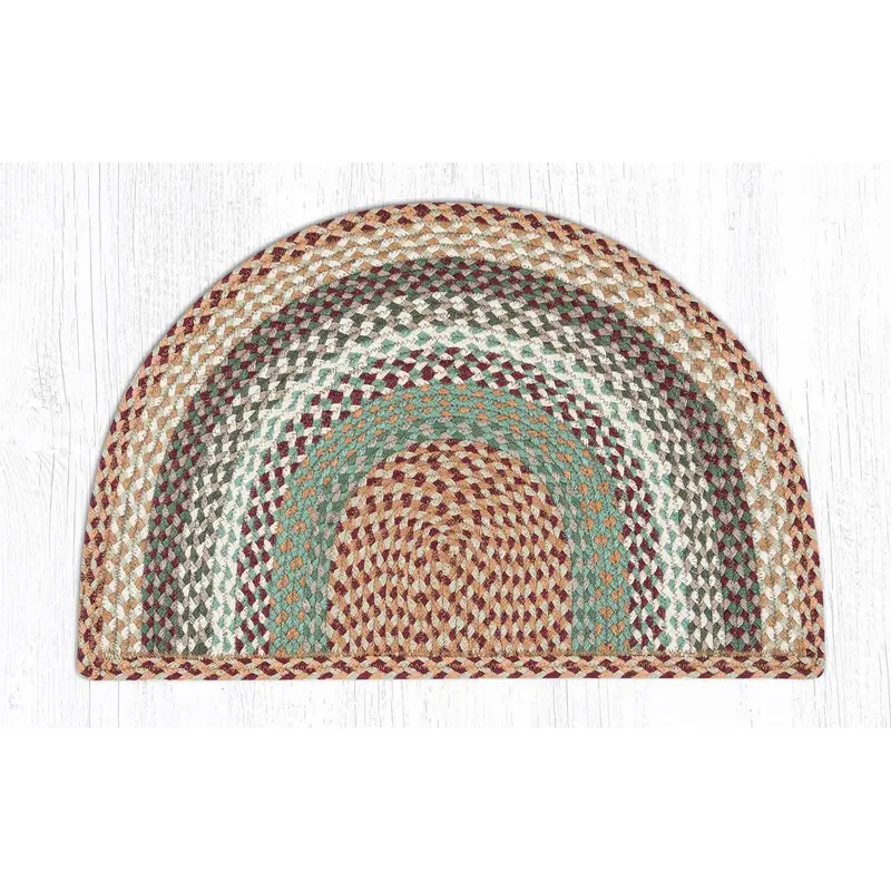 Buttermilk & Cranberry Color-Block Slice Rug Sc-413 1