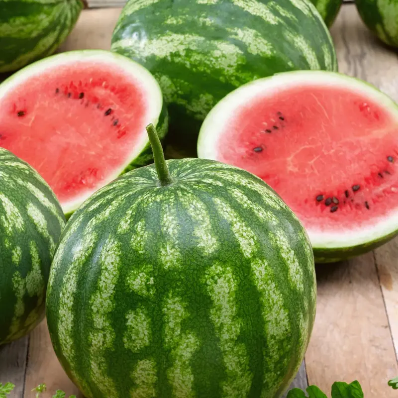 Cal Sweet Bush Watermelon Seeds (Compact Vine, Sweet Red Flesh) 1