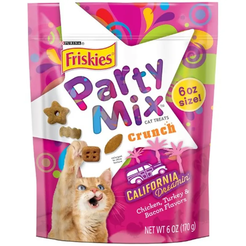 California Dreamin’ Party Mix Crunch Cat Treats – 6 Oz Bag 1