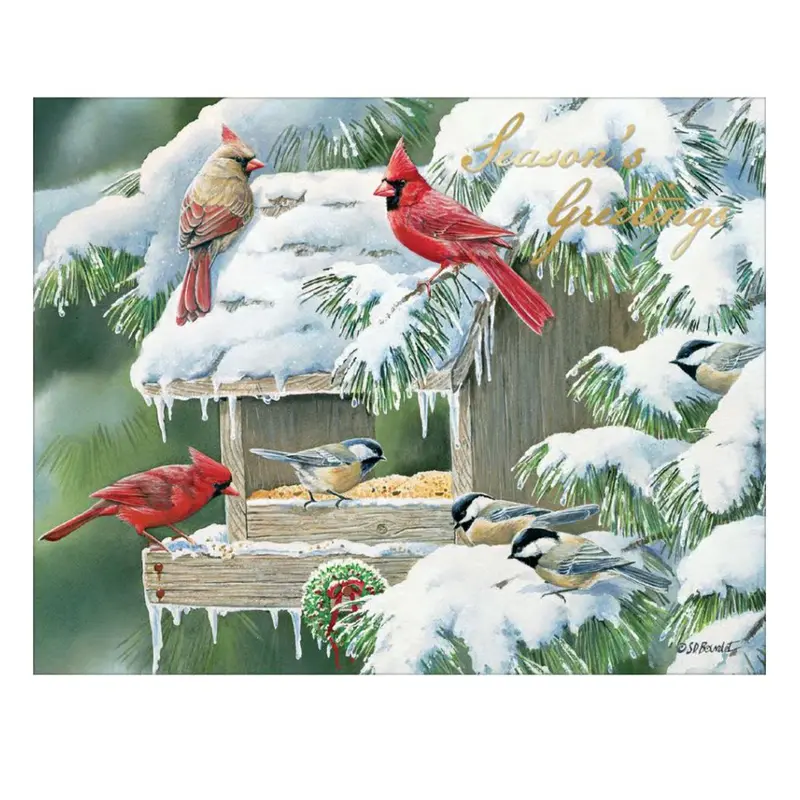 Cardinal-Inspired Holiday Greeting Cards – 1004908 1