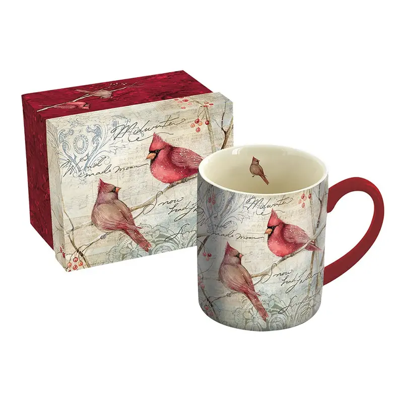 Cardinal Pair Ceramic Mug: Nature-Inspired Dishwasher-Safe Drinkware (10995021508) 1