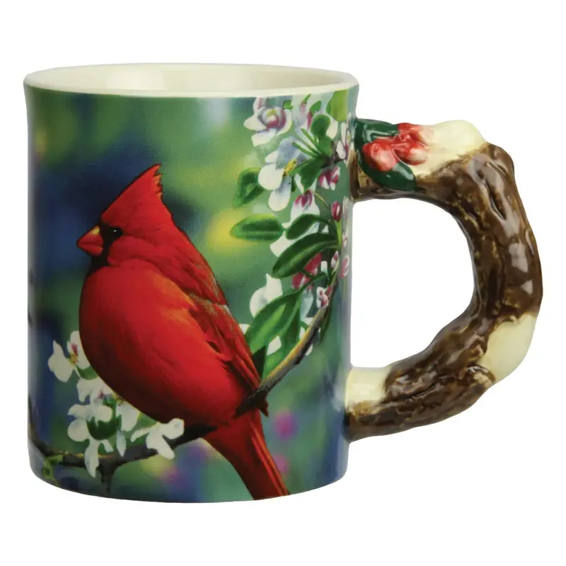 Cardinal-Themed 3D Ceramic Coffee Mug – Premium Dishwasher-Safe Design (2446) 1
