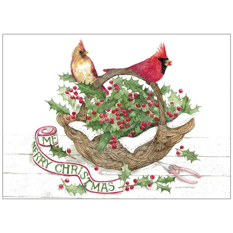 Cardinals And Holly Holiday Card Box – Hbx98000 1