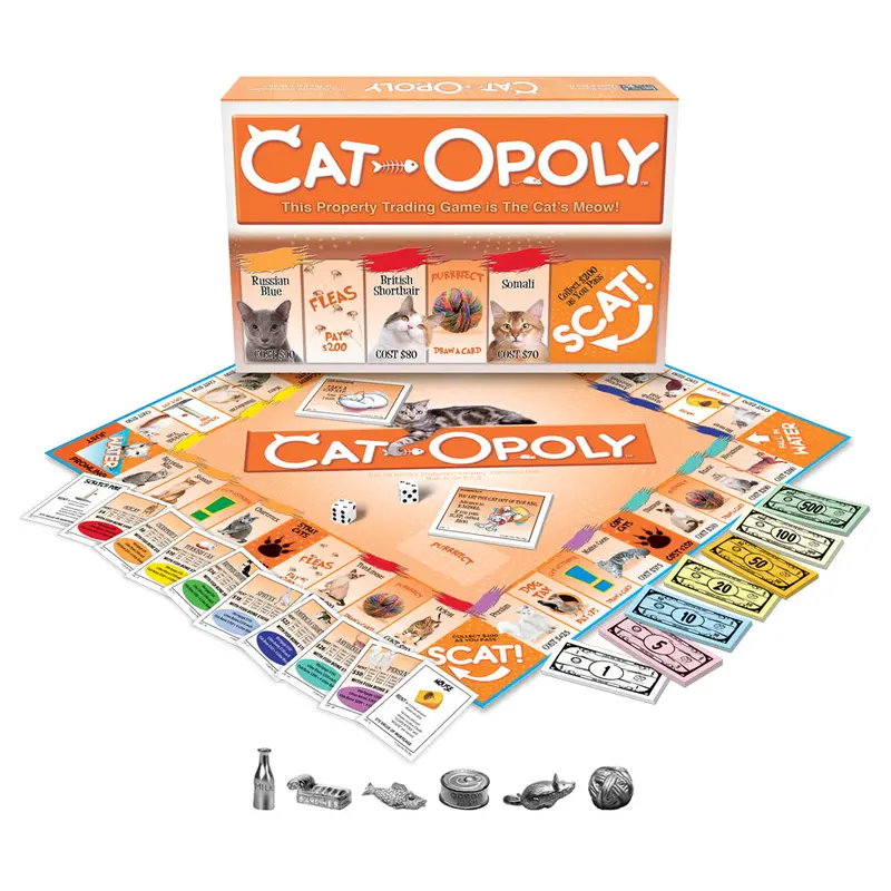 Cat-Opoly: Humorous Cat-Themed Property Trading Board Game – Cat 1