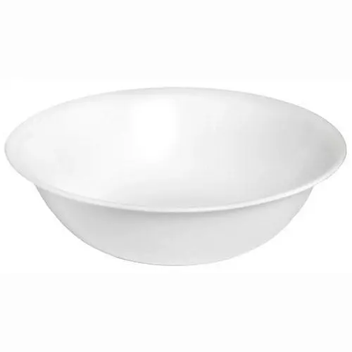 Ceramic White Serving Bowl – Modern Round Tableware (6003911) 1