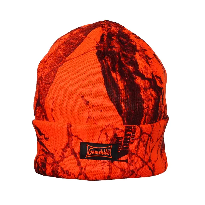 Ch1 Orange Camouflage Knit Beanie 1
