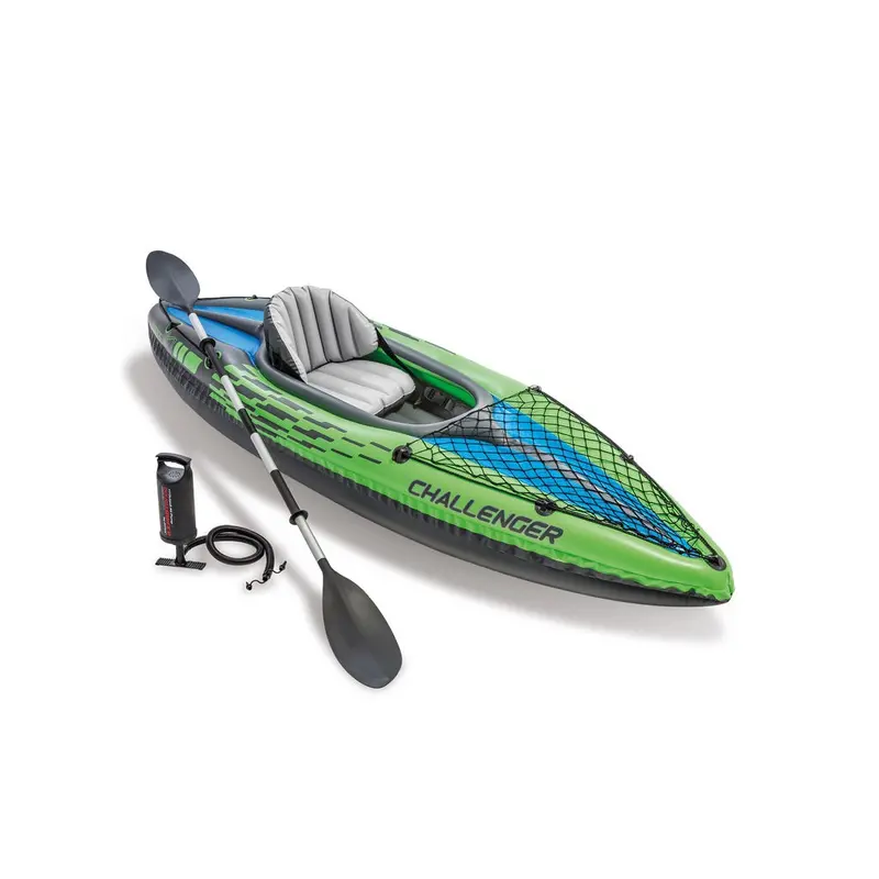 Challenger K1 Inflatable Kayak – Single-Rider Compact Paddle Craft (68305Ep) 1