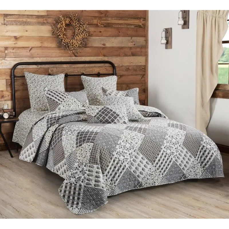 Charming Grays Quilt Set – Soft Cotton Bedding Collection 1