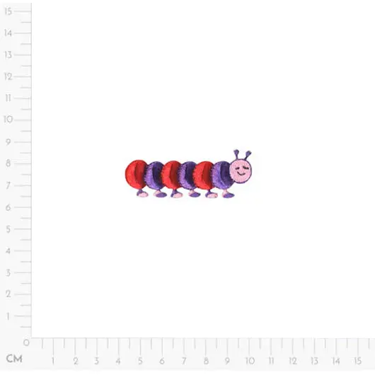 Chenille Caterpillar Decorative Appliqué (Style M15309) 1