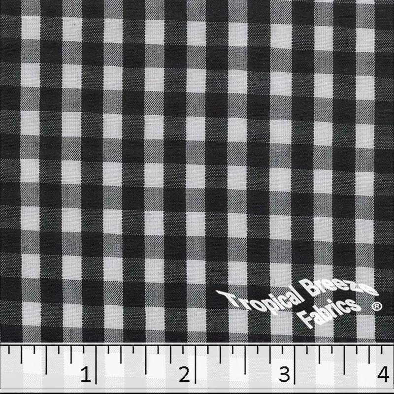 Classic Seersucker Plaid Fabric – Breathable Woven Cotton (48850) 2