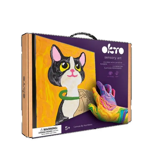 Clay-By-Numbers Feline Sculpture Kit – Kit #20036 1