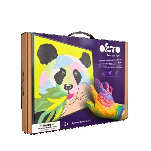 Clay-By-Numbers Panda Craft Kit – 2000-Piece Sculpting Activity For Adults 1