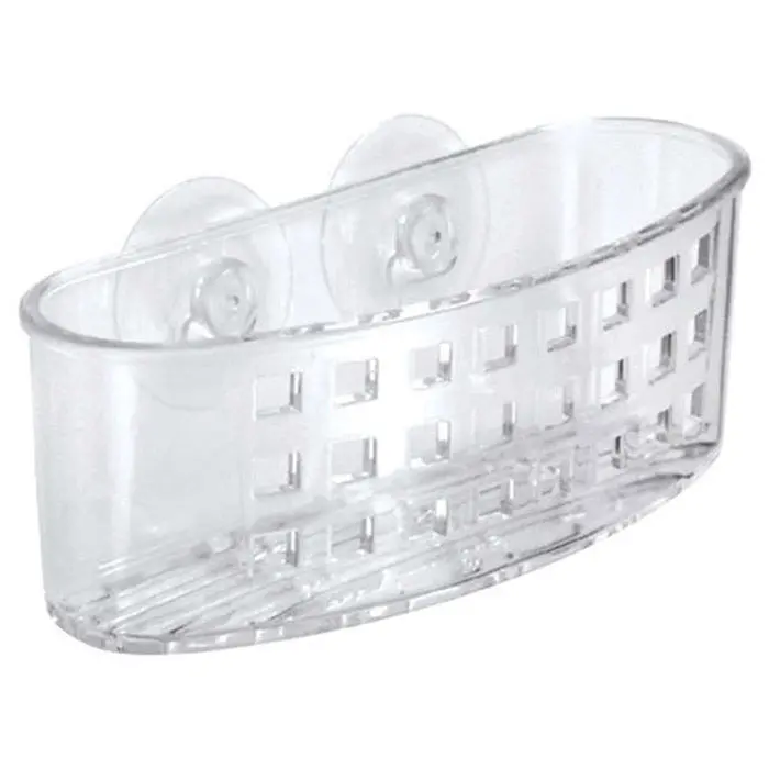Clear Plastic Sponge & Scrubber Caddy – Wall-Mountable Organizer (38900) 1