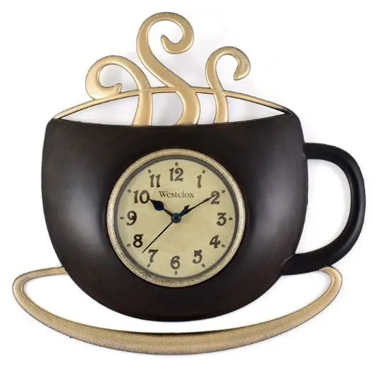 Coffee Time Wall Clock – Vintage-Inspired Decorative Timepiece 32231 1